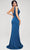 J'Adore Dresses J17010 - Wide Strap Pleated Evening Gown Special Occasion Dress
