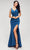 J'Adore Dresses J17010 - Wide Strap Pleated Evening Gown Special Occasion Dress
