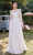J'Adore Dresses J21005 - Long Sleeve A-Line Formal Gown Special Occasion Dress 2 / Ivory