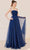 J'Adore Dresses J21006 - Ruched Bodice Prom Gown Special Occasion Dress 2 / Navy