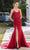 J'Adore Dresses J21008 - Ruched Sheath Skirt Prom Dress Special Occasion Dress 2 / Maroon