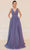 J'Adore Dresses J21014 - V-Neck A-Line Long Dress Special Occasion Dress 2 / Very Peri
