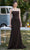 J'Adore Dresses J21020 - Straight Across Neck Long Dress Special Occasion Dress 2 / Mocha