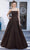 J'Adore Dresses J21021 - Sleeveless A-Line Long Dress Special Occasion Dress 2 / Mocha
