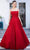 J'Adore Dresses J21021 - Sleeveless A-Line Long Dress Special Occasion Dress 2 / Red