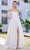 J'Adore Dresses J21028 - Strapless Straight Across Neck Long Dress Special Occasion Dress 2 / Ivory