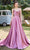 J'Adore Dresses J21030 - Satin Sleeveless A-Line Long Dress Special Occasion Dress 2 / Mauve