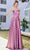 J'Adore Dresses J21033 - Straight Across Pleated A-Line Long Dress Special Occasion Dress 2 / Mauve