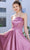 J'Adore Dresses J21033 - Straight Across Pleated A-Line Long Dress Special Occasion Dress