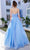 J'Adore Dresses J21035 - Strapless Organza A-Line Long Dress Special Occasion Dress