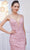 J'Adore Dresses J21037 - V-neck Leaf Applique Long Dress Special Occasion Dress