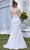 J'Adore Dresses J21037 - V-neck Leaf Applique Long Dress Special Occasion Dress