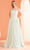 J'Adore Dresses J22019 - Sleeveless Glitter Tulle Evening Gown Special Occasion Dress 2 / Mint