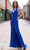 J'Adore Dresses J22021 - Glittered Lace-Up Back Prom Gown Special Occasion Dress 2 / Royal