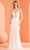 J'Adore Dresses J22027 - Floral Lace Sheath Prom Gown Special Occasion Dress 2 / Ivory