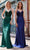 J'Adore Dresses J22027 - Floral Lace Sheath Prom Gown Special Occasion Dress