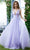 J'Adore Dresses J22042 - Beaded Bodice Tulle Ballgown Special Occasion Dress 2 / Violet