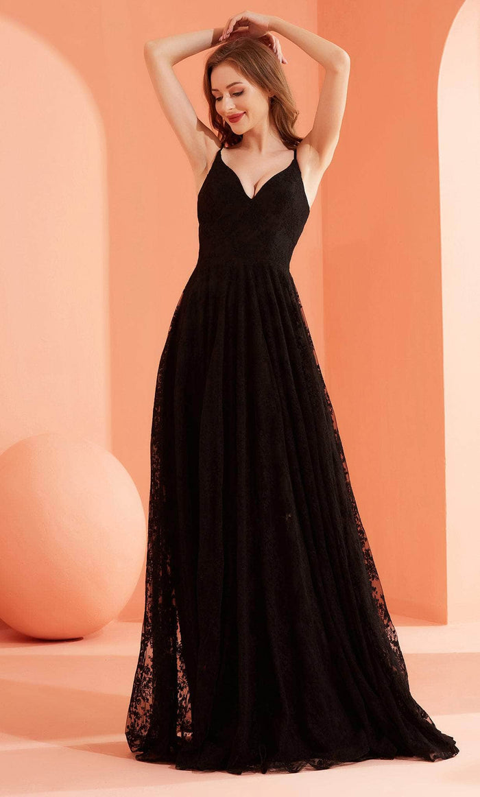 J'Adore Dresses J22051 - Sleeveless V-Neck Dress Couture Candy J'Adore Dresses J22051 - Sleeveless V-Neck Dress Couture Candy