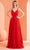 J'Adore Dresses J22051 - Sleeveless V-Neck Dress Special Occasion Dress 2 / Red