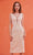 J'Adore Dresses J22063 - Sleeveless V-Neck Formal Dress Special Occasion Dress 2 / Ivory/Nude