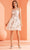 J'Adore Dresses J22076 - Lavender-Motif Short A-line Dress Cocktail Dresses 2 / Rose
