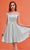 J'Adore Dresses J22078 - Silk Satin A-line Flowy Dress Special Occasion Dress 2 / Mint