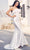 J'Adore Dresses JM008 - Feathered Strapless Long Dress Evening Dresses 2 / Ivory