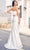 J'Adore Dresses JM008 - Feathered Strapless Long Dress Evening Dresses