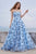 J'Adore - J16002 Floral Applique Sweetheart Ballgown Evening Dresses 2 / Blue