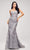 J'Adore - J17005 Lace Sweetheart Trumpet Dress Evening Dresses 2 / Grey