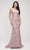 J'Adore - J17005 Lace Sweetheart Trumpet Dress Evening Dresses 2 / Pink