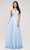 J'Adore - J17041 Sweetheart A-Line Evening Gown Special Occasion Dress 2 / French Blue