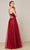 J'Adore - J18008 Lace Tulle V Neck A-line Gown Special Occasion Dress