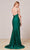 J'Adore - J18014 Plunging V Neck Trumpet Dress Special Occasion Dress