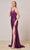 J'Adore - J18014 Plunging V Neck Trumpet Dress Special Occasion Dress