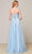 J'Adore - J18021 Pleat-Detailed Glitter Tulle Gown Special Occasion Dress