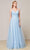 J'Adore - J18021 Pleat-Detailed Glitter Tulle Gown Special Occasion Dress