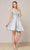 J'Adore - J18072 Crisscross Back A-Line Short Dress Special Occasion Dress
