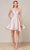 J'Adore - J18072 Crisscross Back A-Line Short Dress In Pink