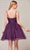 J'Adore - J18086 Glitter V Neck A-Line Short Dress Special Occasion Dress