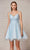 J'Adore - J18089 Glitter Tulle V Neck Dress Special Occasion Dress 2 / Sky