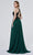 J'Adore - J19002 Sequined Bod Flowy A-line Gown Evening Dresses