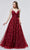 J'Adore - J19006 Floral Accented Softy A-line Gown Special Occasion Dress
