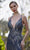 J'Adore - J19010 Daring V Neck Glittered Sheath Gown Evening Dresses