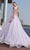 J'Adore - J19015 V Neck Glittered A-line Long Dress Evening Dresses