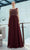 J'Adore - J19017 Beaded Bridesmaid Flowy Dress Bridesmaid Dresses 2 / Berry