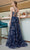 J'Adore - J19018 Floral Embellished Soft A-line Dress Special Occasion Dress