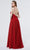 J'Adore - J19022 V Neck Glittered A-line Gown Evening Dresses