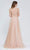 J'Adore - J20008 Plunging V-Neck Glitter Ballgown Special Occasion Dress