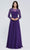 J'Adore - J20014 Jewel Pleated A-Line Dress Special Occasion Dress 2 / Eggplant